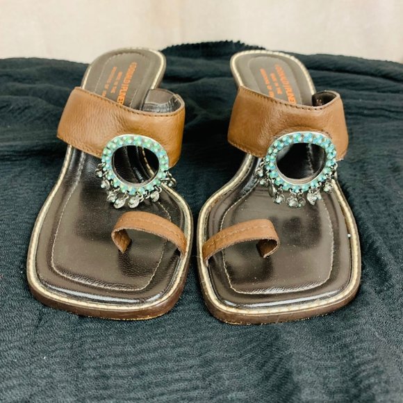 Donald J. Pliner Vintage 90s / Y2K Square Toe Block Heels  I Size 8.5 - Picture 2 of 8